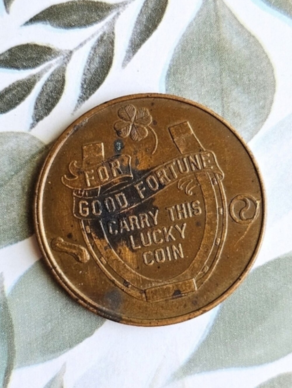 Egyptian Revival Lucky Coin Token Good Fortune Carry This Lucky Coin